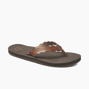 NWT REEF Women's Cushion Celine Flip Flop Sandals - Rust 6M
